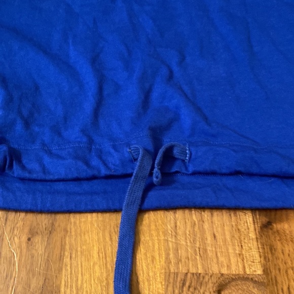 Pink Victoria’s Secret cats go big blue, Cropped drawstring long sleeve T-shirt - Picture 3 of 6